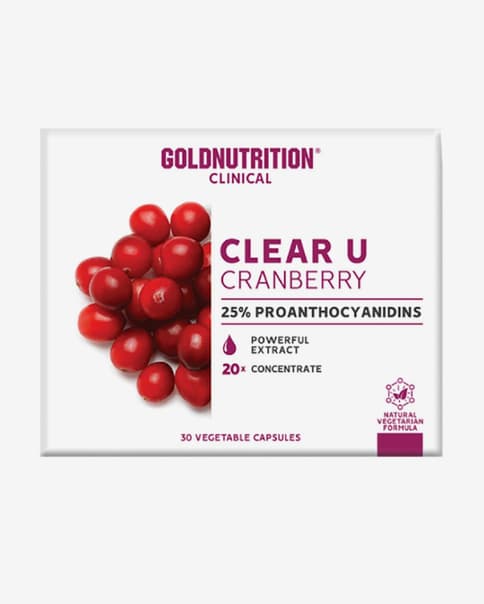 Cápsulas GoldNutrition Clear-U sabor cereza (30 cápsulas)
