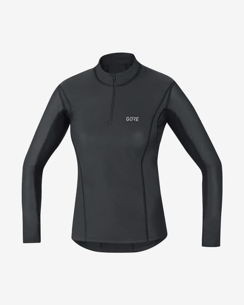 Camiseta interior Gore Wear Thermo Windstopper manga larga negro mujer