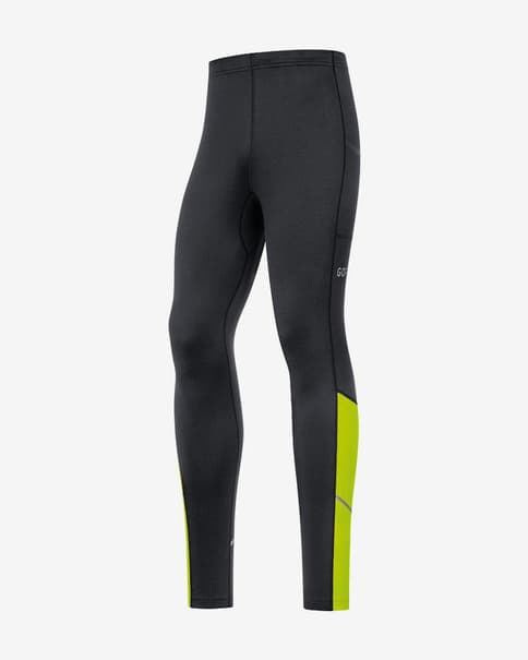 Malla larga Gore Wear R3 Thermo negro amarillo neón