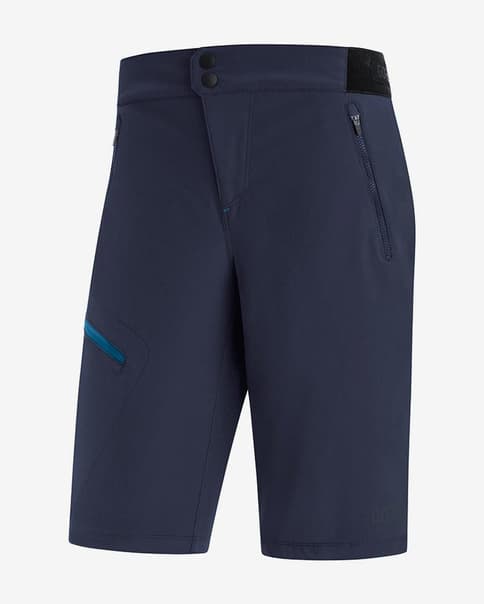 Pantalón corto Gore Wear C5 sin badana azul marino mujer