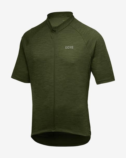 Maillot GOREWEAR C3 manga corta verde oliva oscuro