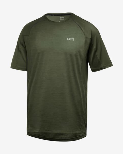 Camiseta GOREWEAR R5 manga corta verde grisáceo