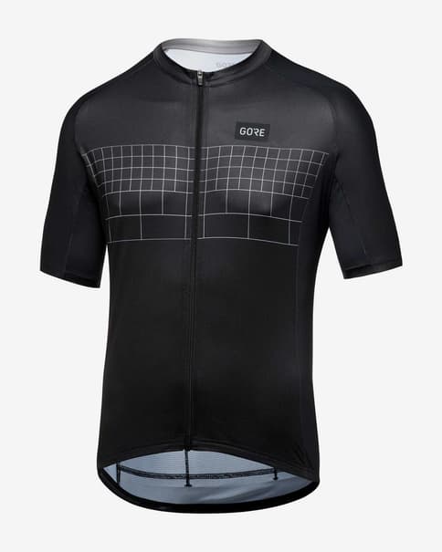 Maillot GOREWEAR Grid Fade 2.0 manga corta negro gris