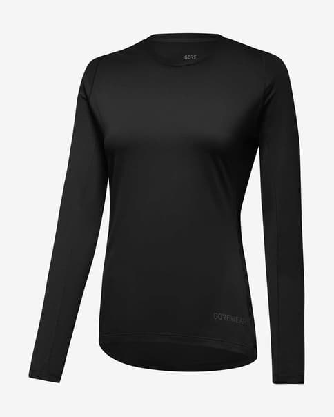 Camiseta GOREWEAR Everyday manga larga negro intenso mujer