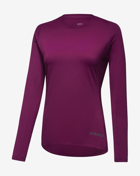 Camiseta GOREWEAR Everyday manga larga lila mujer