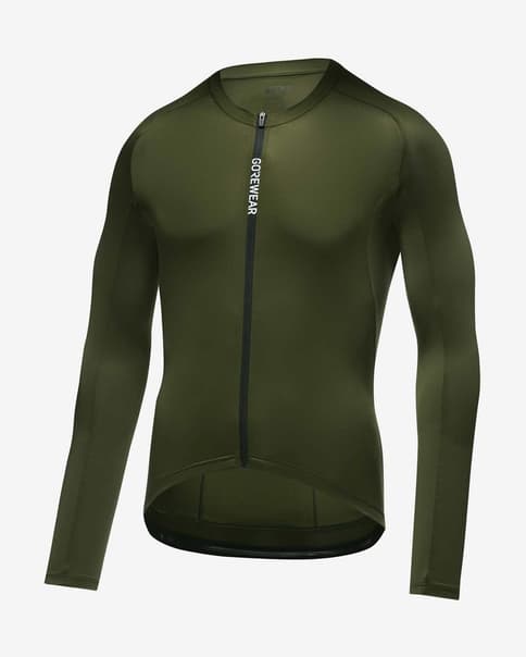 Maillot GOREWEAR Spinshift manga larga verde oscuro