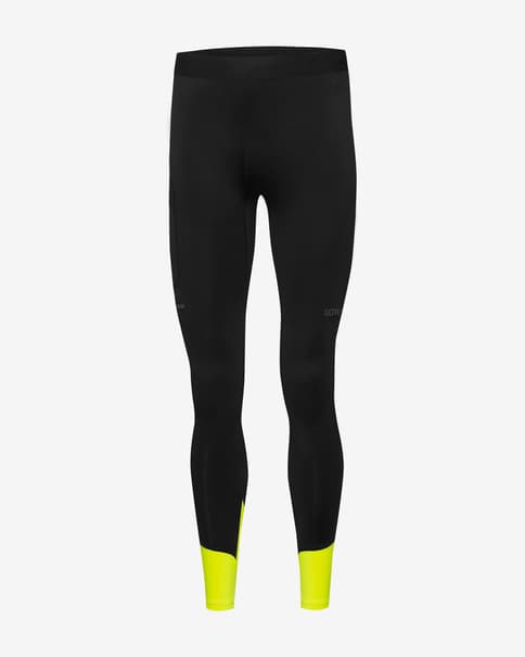 Malla larga GOREWEAR Concurve Thermo negro amarillo neón