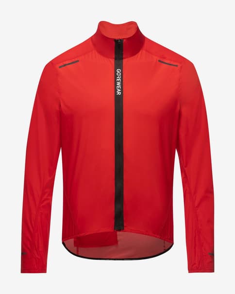 Chaqueta fina cortavientos GOREWEAR Spinshift rojo