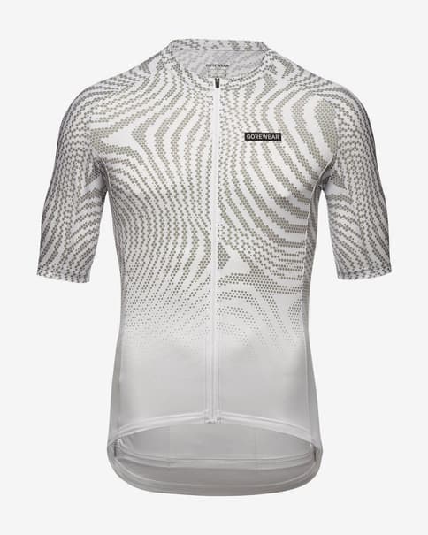 Maillot GOREWEAR Spirit Moire manga corta gris blanco