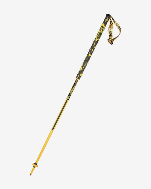 Bastones Grivel Trail 1 con 2 rosetas negro amarillo (par)