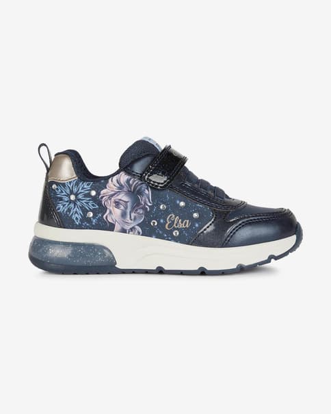 Zapatillas Geox SpaceClub azul lila blanco infantil