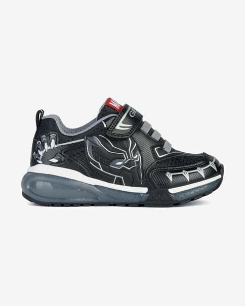Zapatillas Geox Bayonyc Boy Black Panther negro gris infantil
