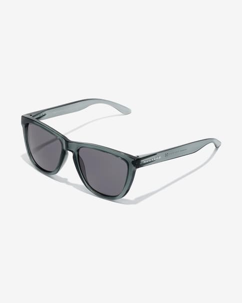 Gafas Hawkers One Raw verde transparente con lentes espejadas negro claro
