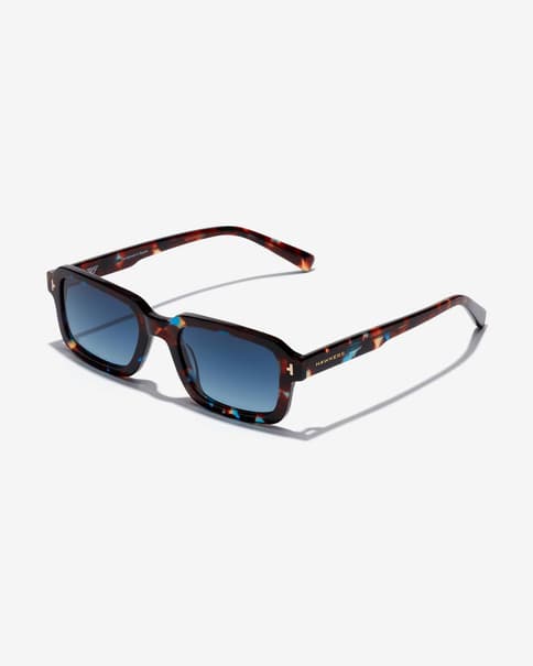 Gafas Hawkers x Pierre Gasly Point marrón con lentes oscuras azul
