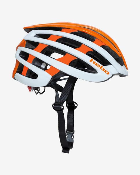 Casco Hebo Core blanco naranja