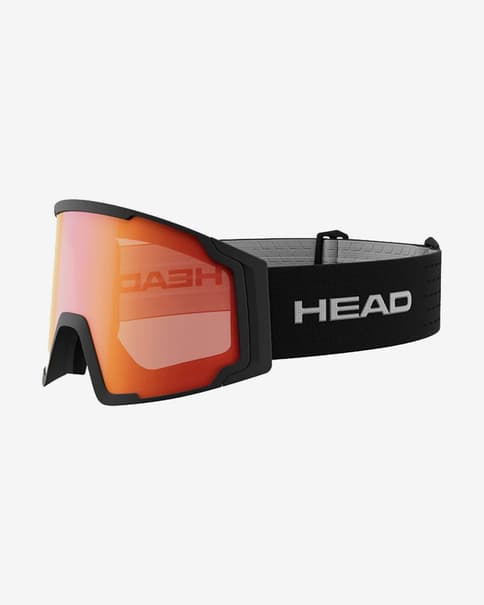 Máscara Head Neves negro con lente espejada naranja