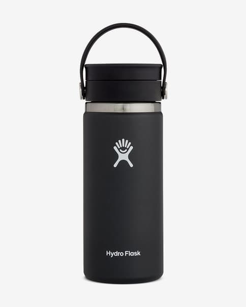 Bidón Hydro Flask Coffee Wide Flex Sip Lid 473 ml negro