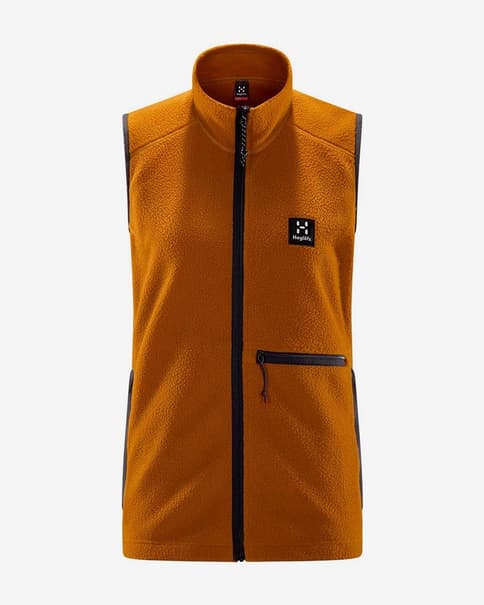 Chaleco Haglöfs Malung Pile naranja mujer