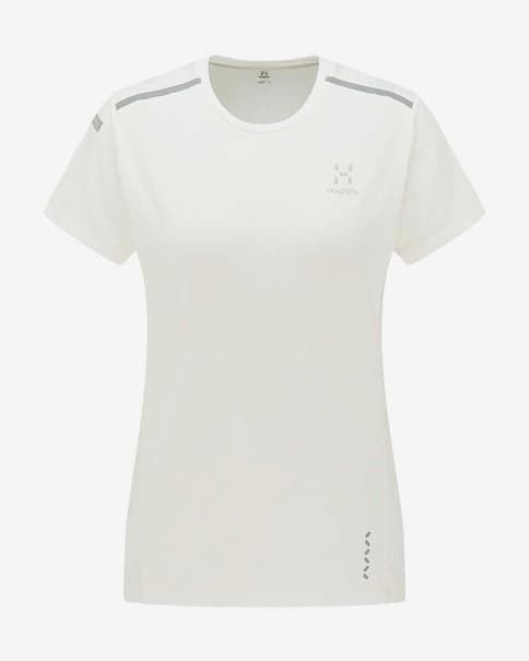 Camiseta Haglöfs L.I.M Tech manga corta blanco mujer