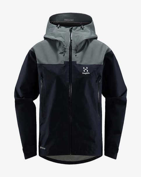 Chaqueta con capucha Haglöfs ROC Flash GORE-TEX azul acero mujer