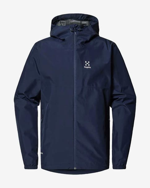 Chaqueta con capucha Haglöfs Hajk GORE-TEX azul mate