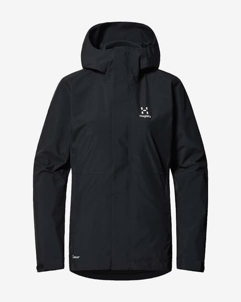Chaqueta con capucha Haglöfs Gran 3-in-1 Proof negro mujer