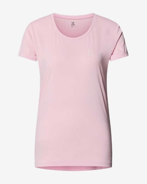 Camiseta Haglöfs Ridge Hike manga corta rosa claro mujer