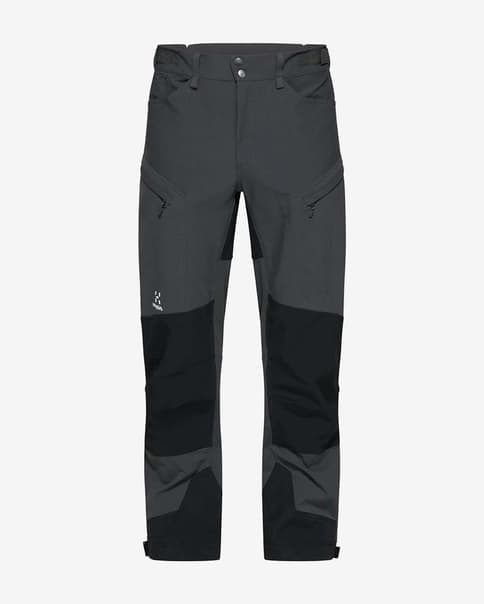 Pantalón largo Haglöfs Rugged Standard gris oscuro negro
