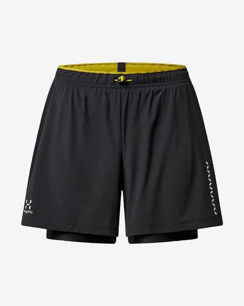Pantalón corto Haglöfs L.I.M Tempo Trail 2-in-1 negro mujer