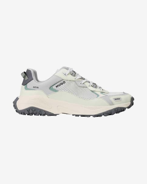 Chaussures HUGO GO1ST blanc cassé gris vert