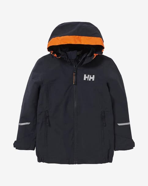 Helly Hansen Shelter 2.0 marineblauw oranje kinderjas