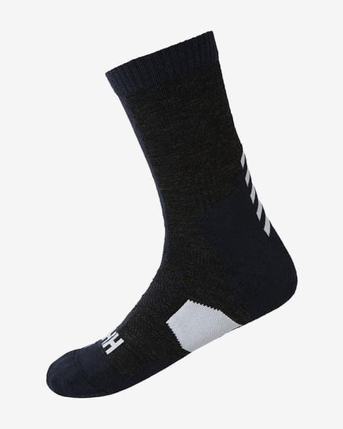 Calcetines Helly Hansen Hiking Warm Crew azul marino gris blanco