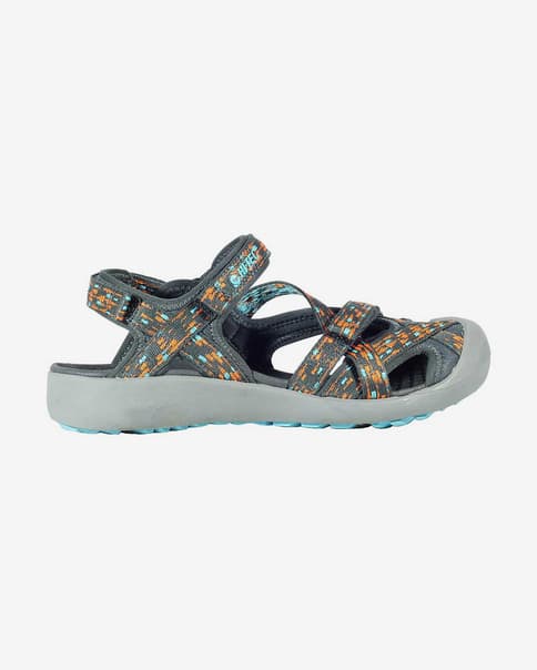 Sandalias Hi-Tec Munda gris oscuro naranja mujer