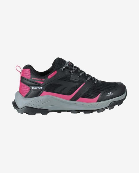 Zapatillas Hi-Tec Toubkal Low Waterproof negro rosa mujer