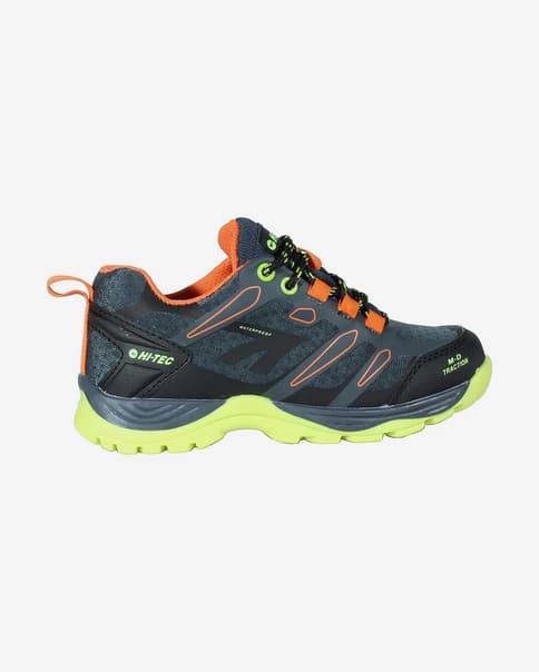 Zapatillas Hi-Tec Toubkal Low Waterproof gris oscuro naranja infantil