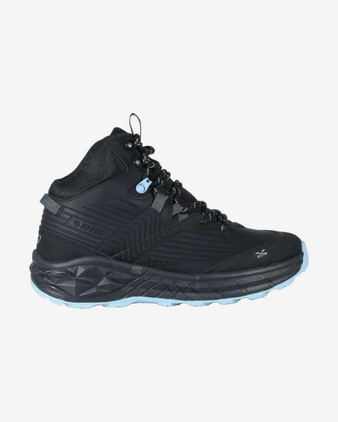 Botas Hi-Tec Geo Fuse Trek Mid negro azul mujer