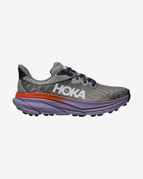HOKA Challenger ATR 7 Damen Trailrunningschuhe grau/lila