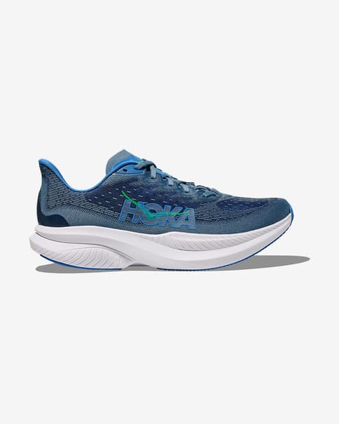 HOKA Mach 6 Laufschuhe blau/weiß