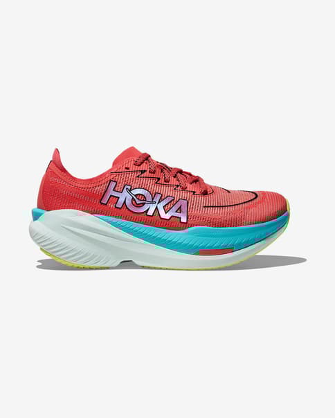 HOKA Mach X 2 shoes red blue yellow Women