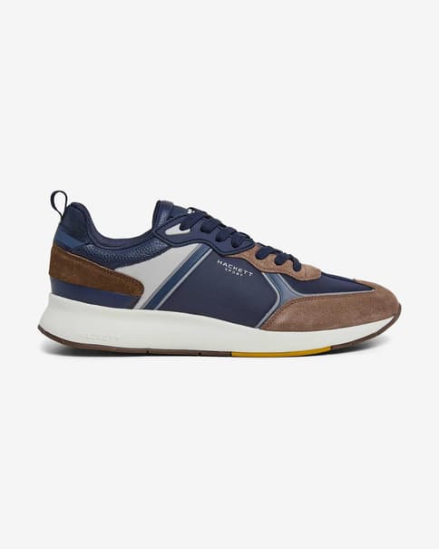Zapatillas Hackett Sport H-Runner Phil marrón azul marino