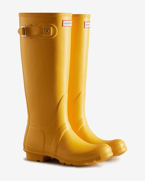 Botas Hunter Original Play Tall amarillo oscuro mujer