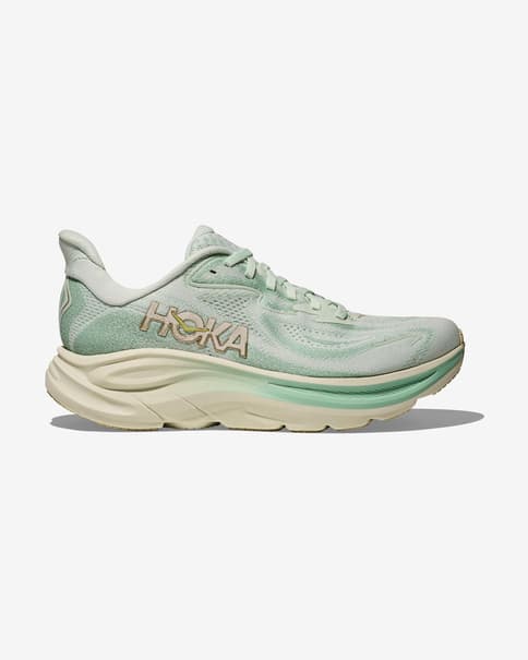 Zapatillas HOKA Clifton 10 verde claro mujer
