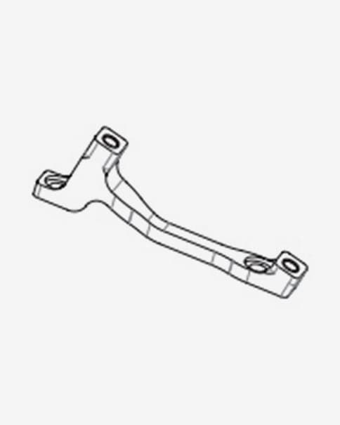 Adaptador de freno Hope 160 y 180 mm para freno delantero o trasero Post Mount negro