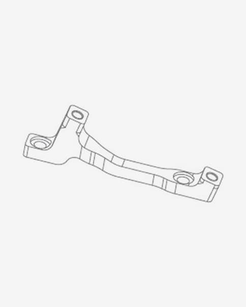 Adaptador de freno Hope 203 y 220 mm para freno delantero o trasero Post Mount negro