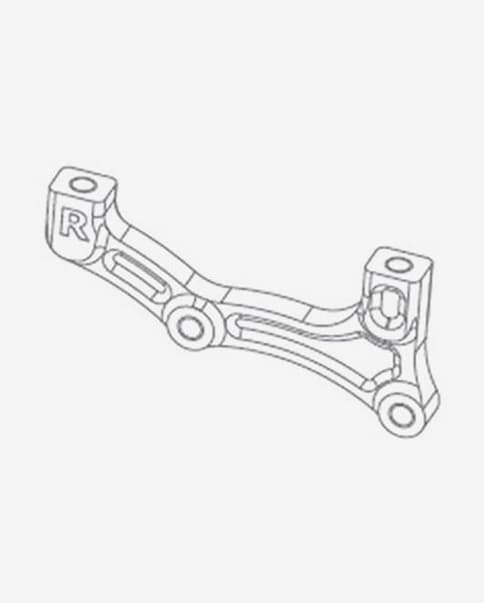 Adaptador de freno Hope 220 y 200 mm para freno delantero o trasero Post Mount negro