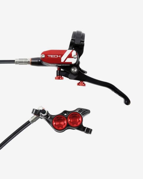 Freno a disco posteriore Hope Tech 4 E4 rosso nero