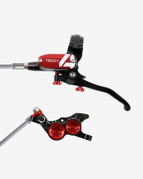 Freno a disco anteriore Hope Tech 4 V4 rosso nero