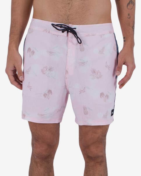 Bañador Hurley Phantom Naturals rosa marrón verde