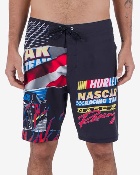 Bañador Hurley Phantom-Eco Nascar Racing negro rojo azul