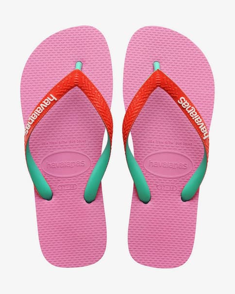 Chanclas Havaianas Top Mix rosa rojo verde